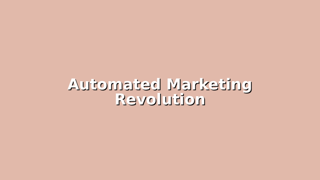 Illustration representing automated marketing revolution in Somerset