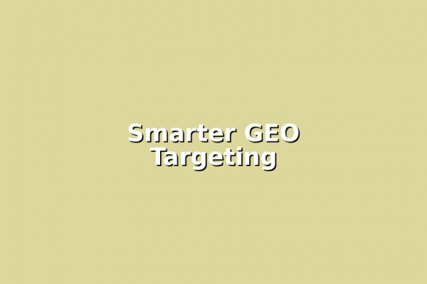 Graphic showing Smarter GEO targeting for precision SEO results across Somerset