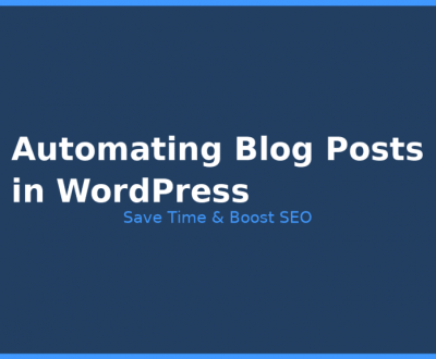 Illustration highlighting automating blog posts in WordPress and boosting SEO